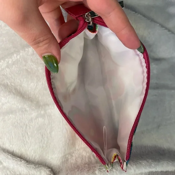 Clinique Colorful Floral Makeup Bag Pouches EUC - Picture 7 of 7